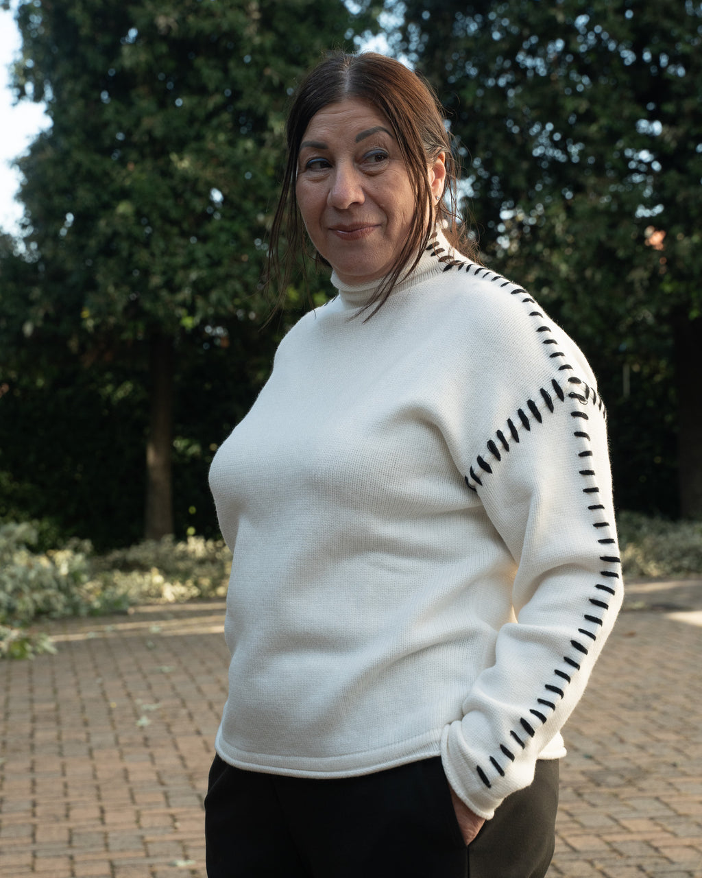 Maglia con Impuntura