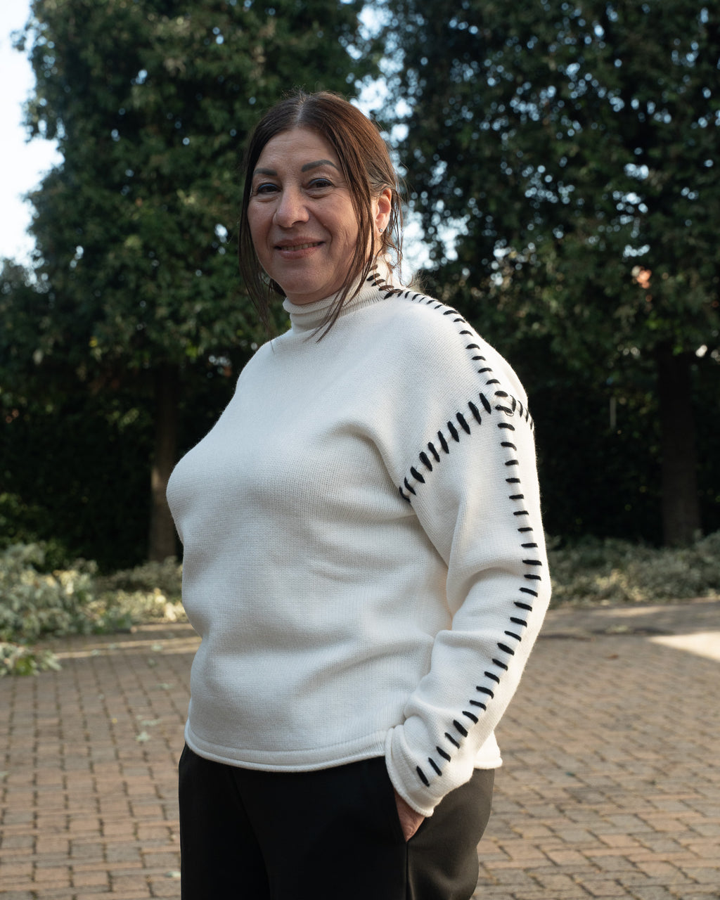 Maglia con Impuntura